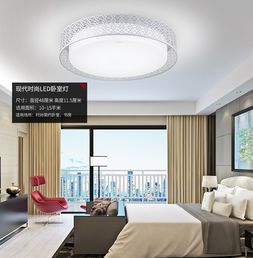 歐普時(shí)尚LED圓形臥室燈 鏤空雕花與高透光設(shè)計(jì)的完美融合